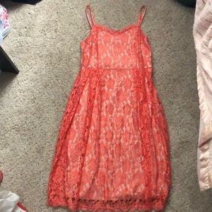 Peach dress